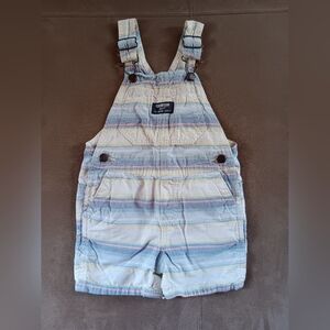OshKosh B'gosh Striped Kids Overalls - Blue and White